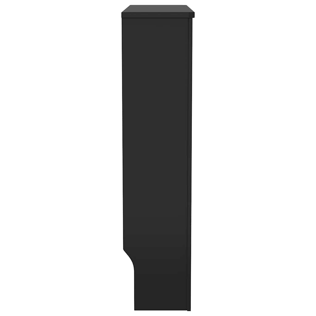 Pokrov za radijator konstruirano drvo crni 78 cm