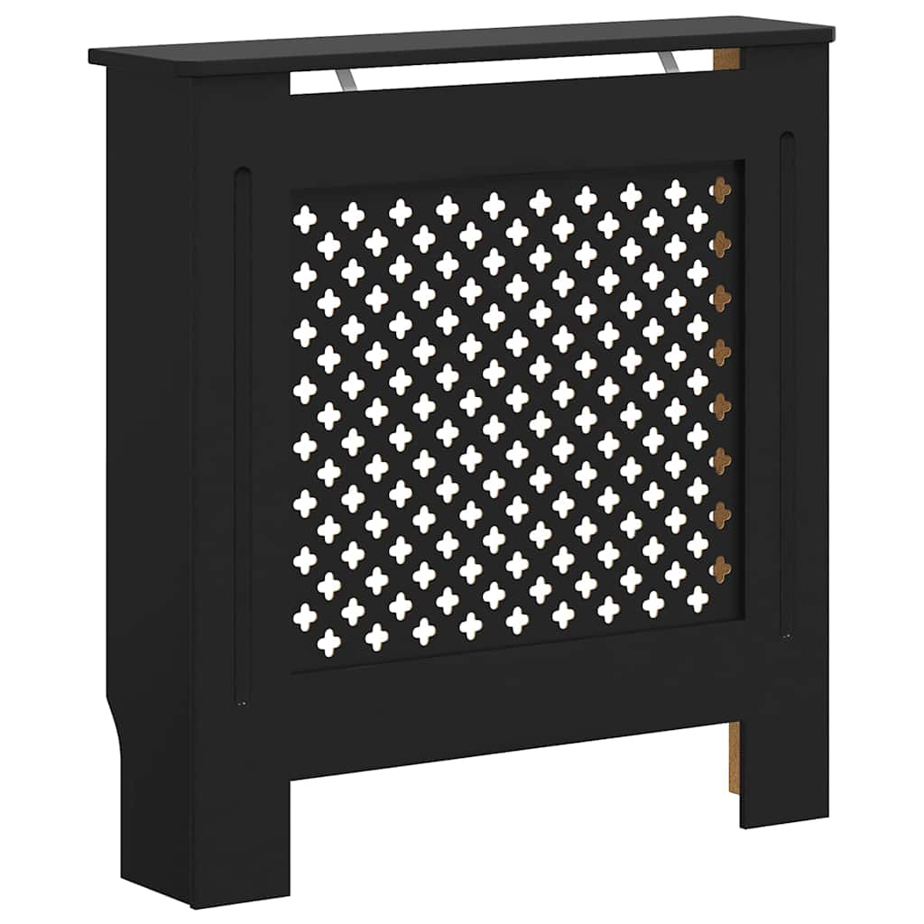 Pokrov za radijator MDF crni 78 cm