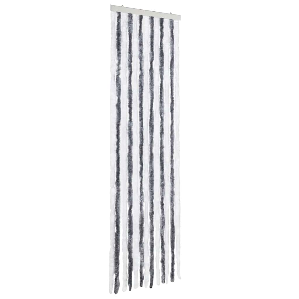 Zastor protiv insekata sivo-bijeli 56 x 200 cm šenil