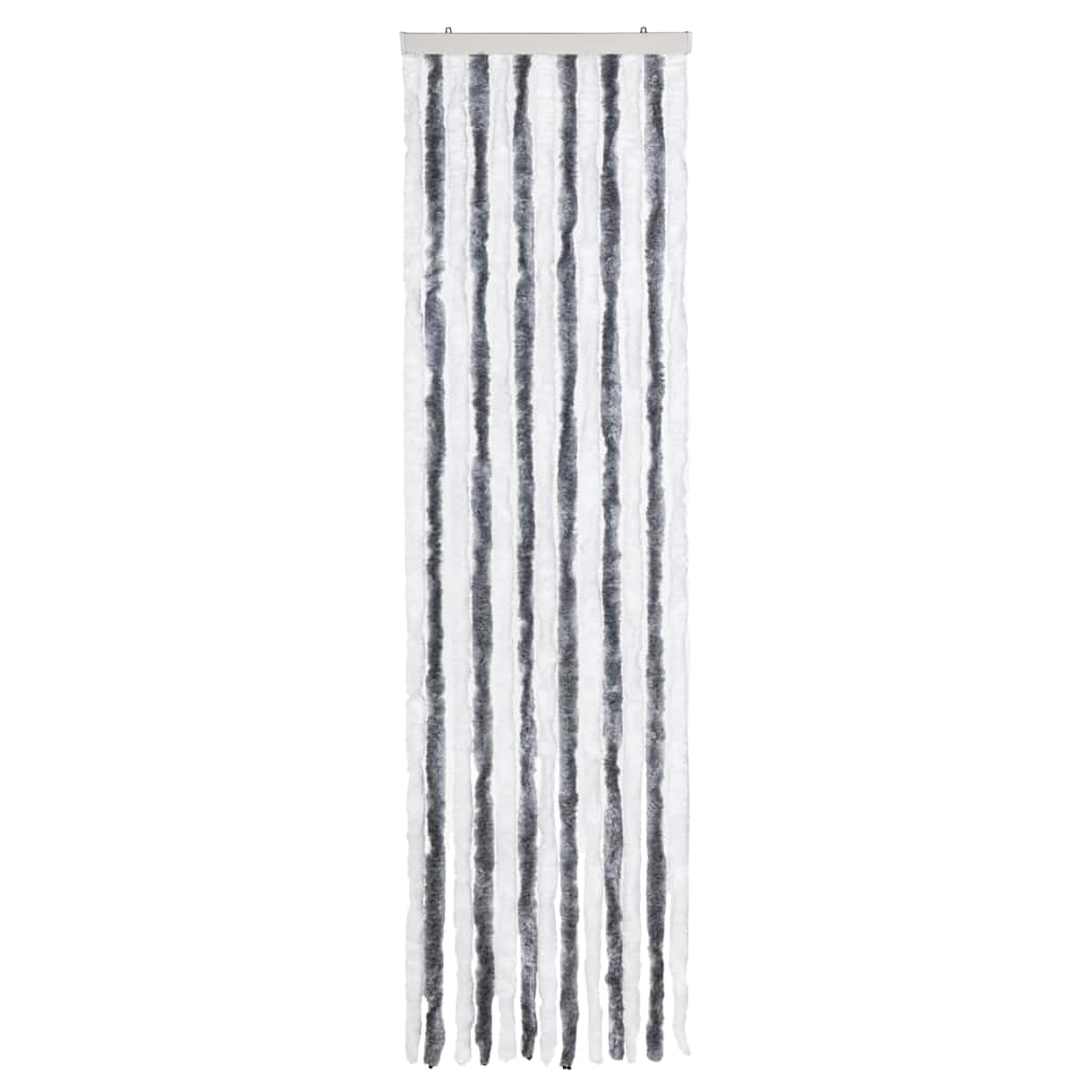 Zastor protiv insekata sivo-bijeli 56 x 200 cm šenil