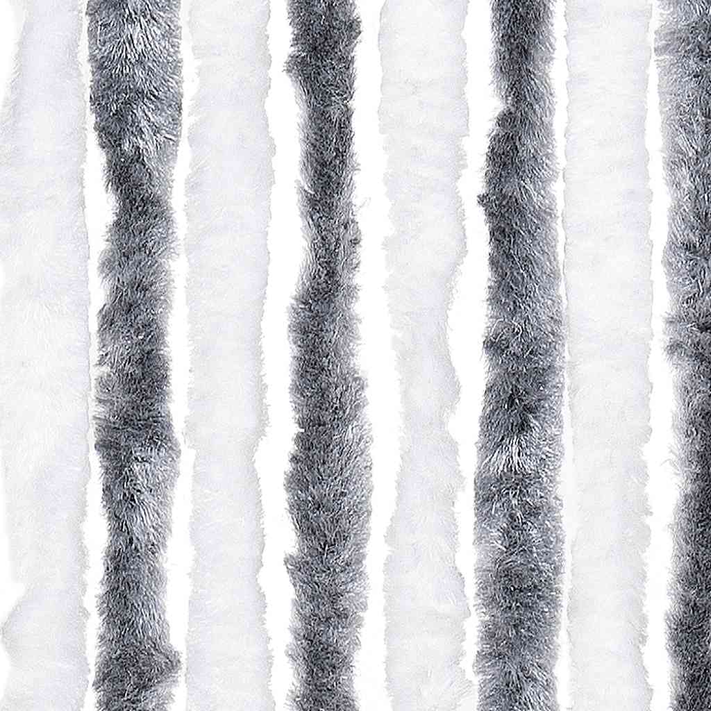 Zastor protiv insekata sivo-bijeli 118 x 220 cm šenil
