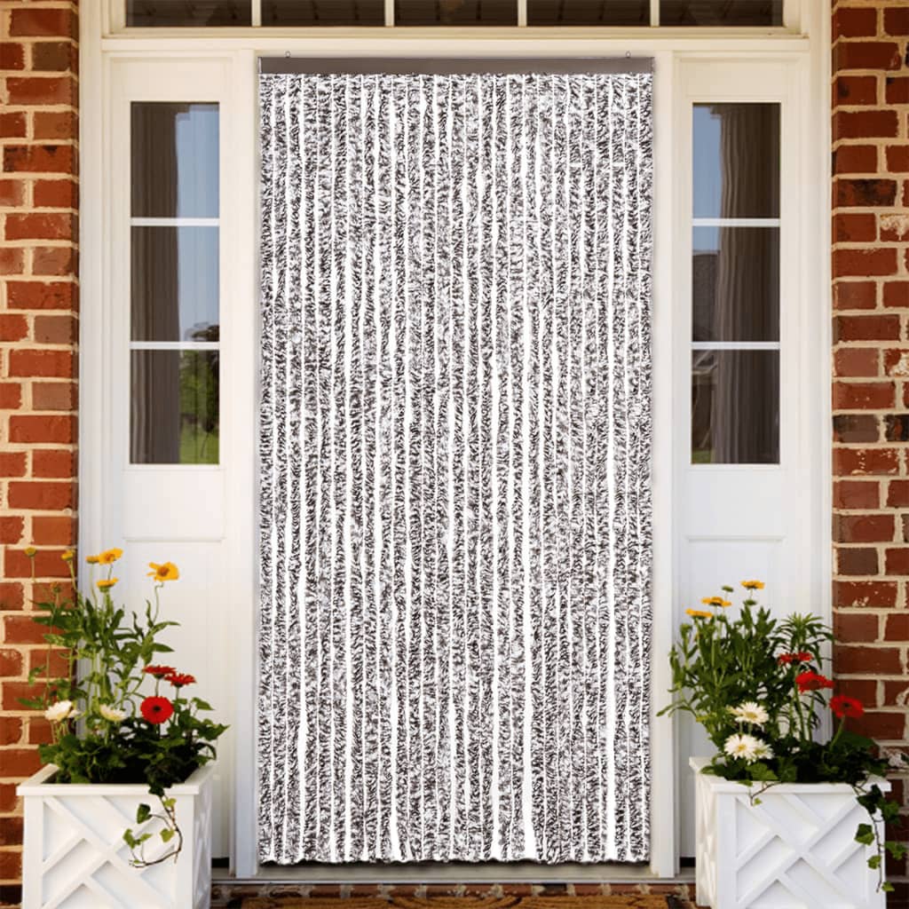 Zastor protiv insekata smeđi-bež 118 x 220 cm šenil