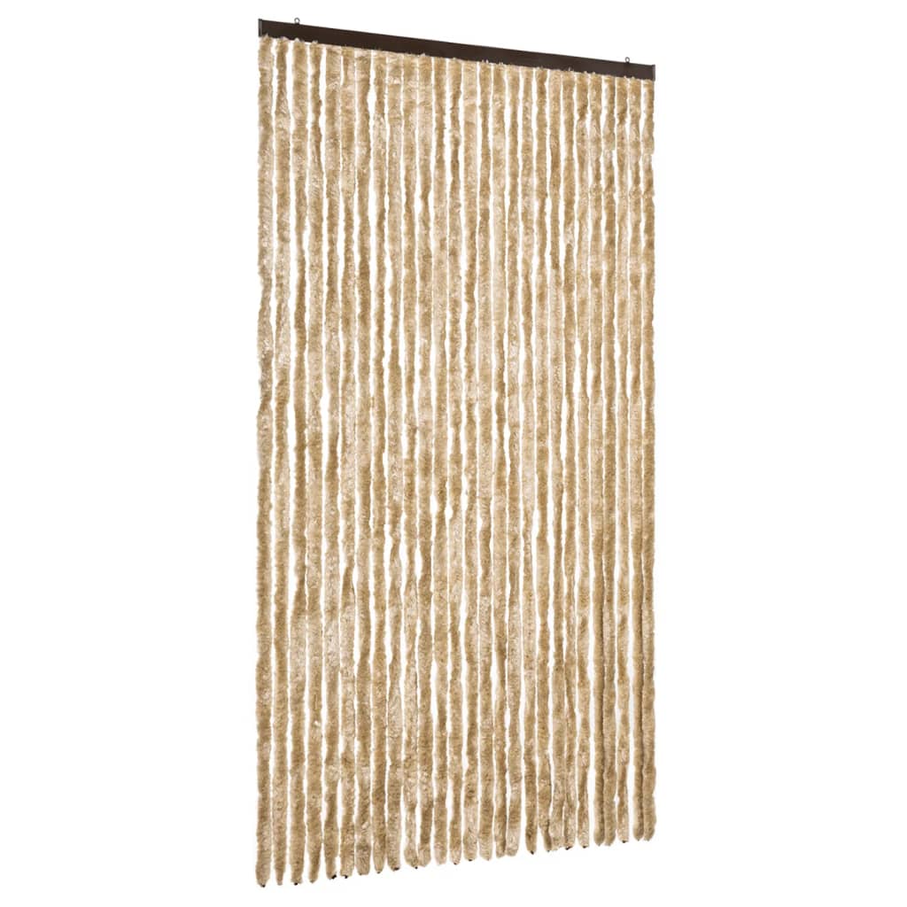 Zastor protiv insekata bež 118 x 220 cm šenil