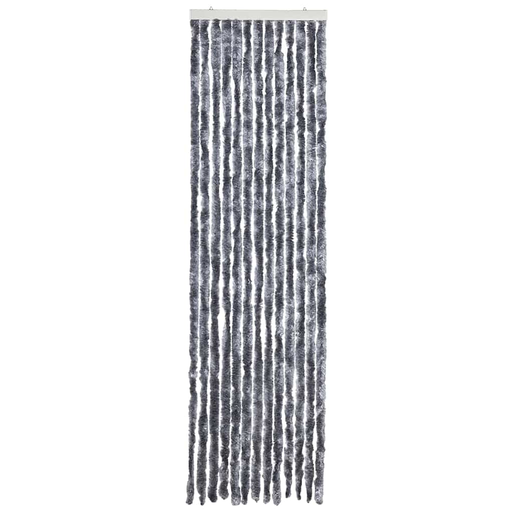 Zastor protiv insekata srebrni 56 x 200 cm šenil