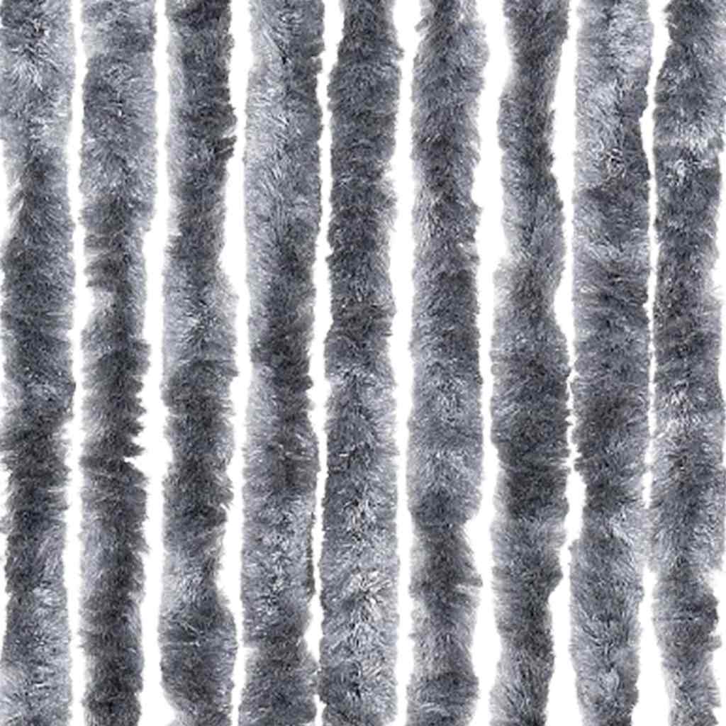 Zastor protiv insekata srebrni 56 x 200 cm šenil