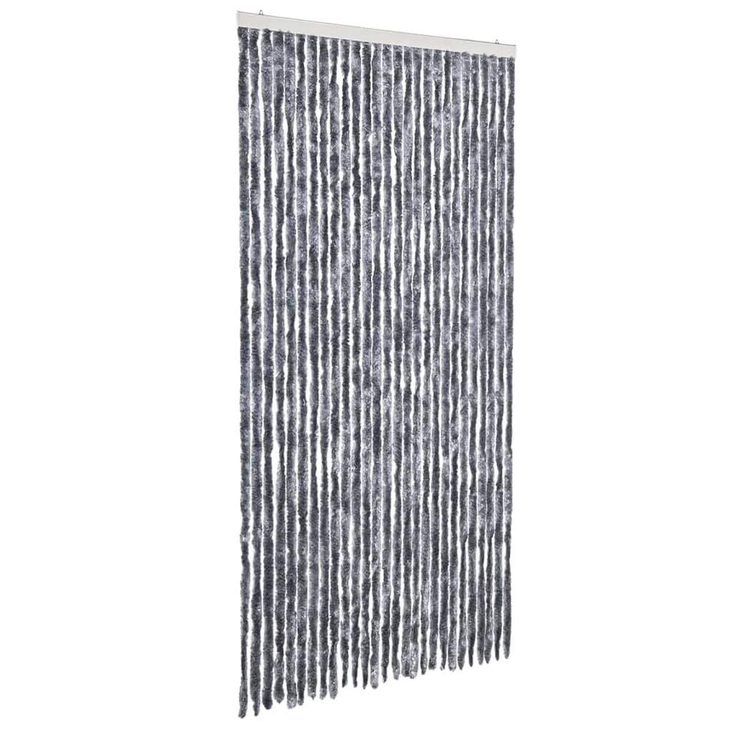 Zastor protiv insekata srebrni 118 x 220 cm šenil