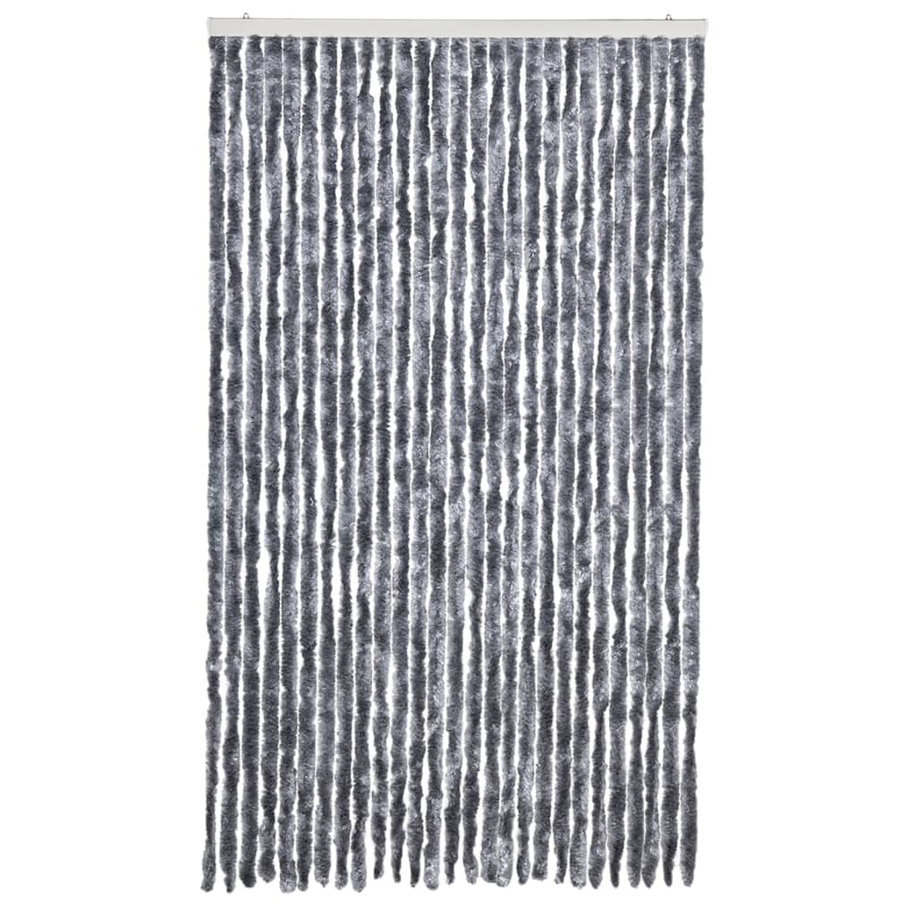 Zastor protiv insekata srebrni 118 x 220 cm šenil