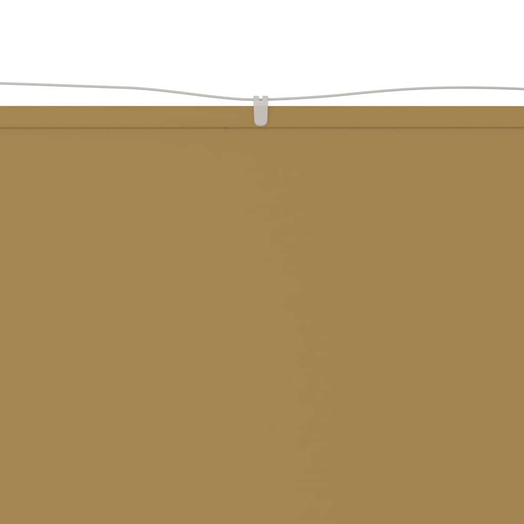 Okomita tenda bež 140 x 420 cm od tkanine Oxford