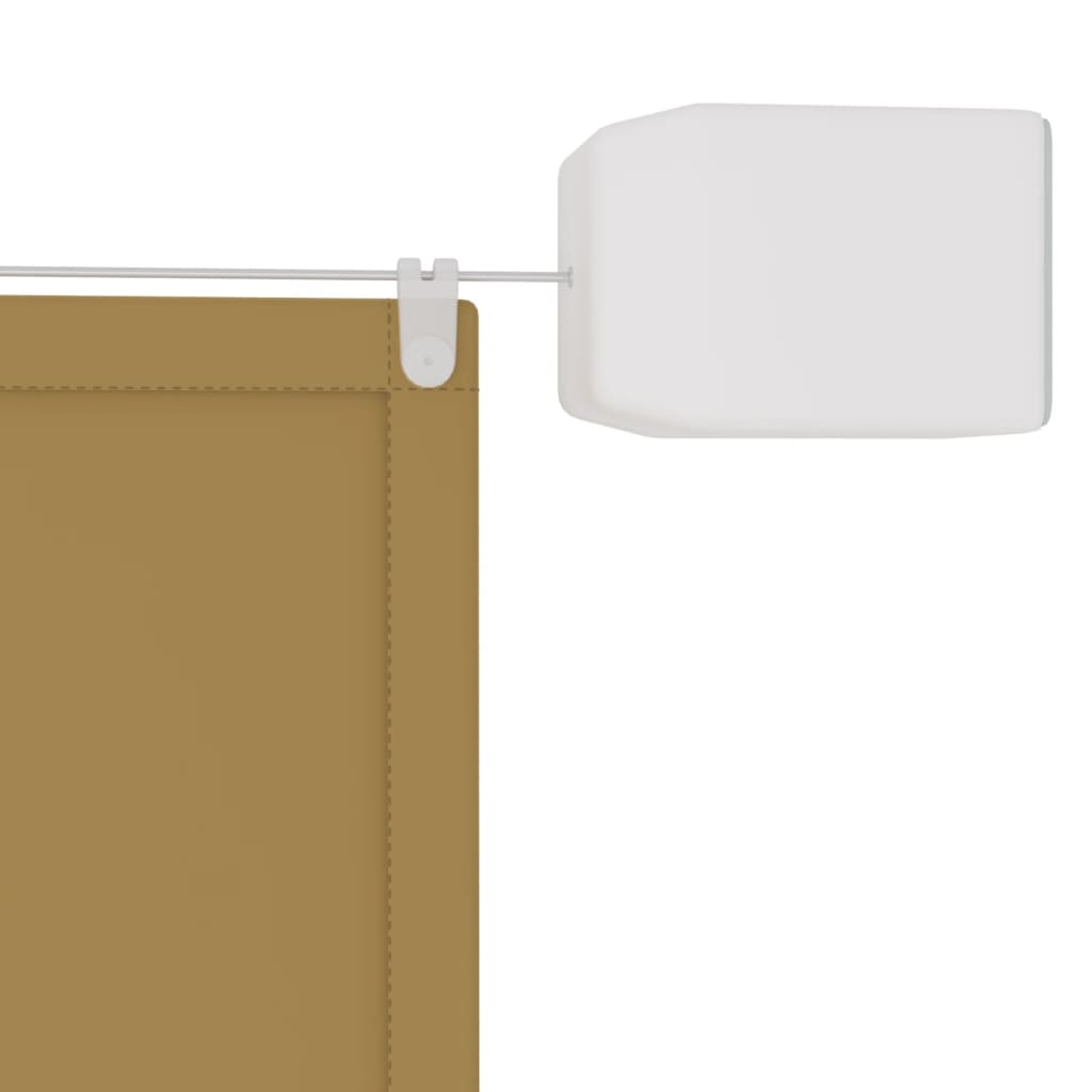 Okomita tenda bež 140 x 420 cm od tkanine Oxford