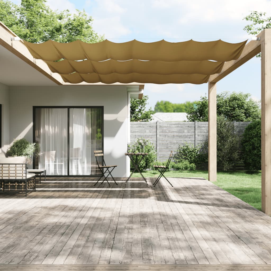 Okomita tenda bež 140 x 420 cm od tkanine Oxford