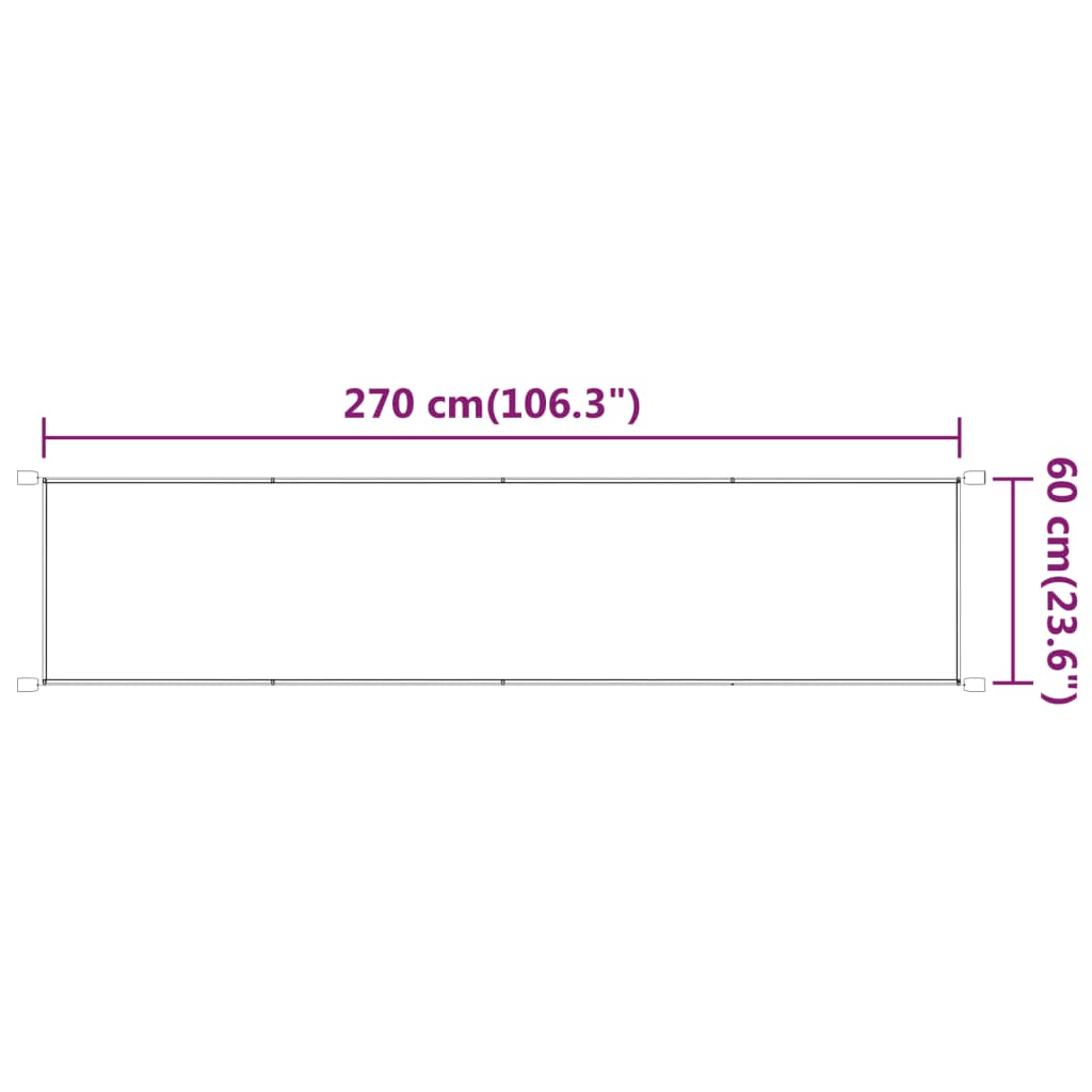 Okomita tenda svjetlozelena 60 x 270 cm od tkanine Oxford
