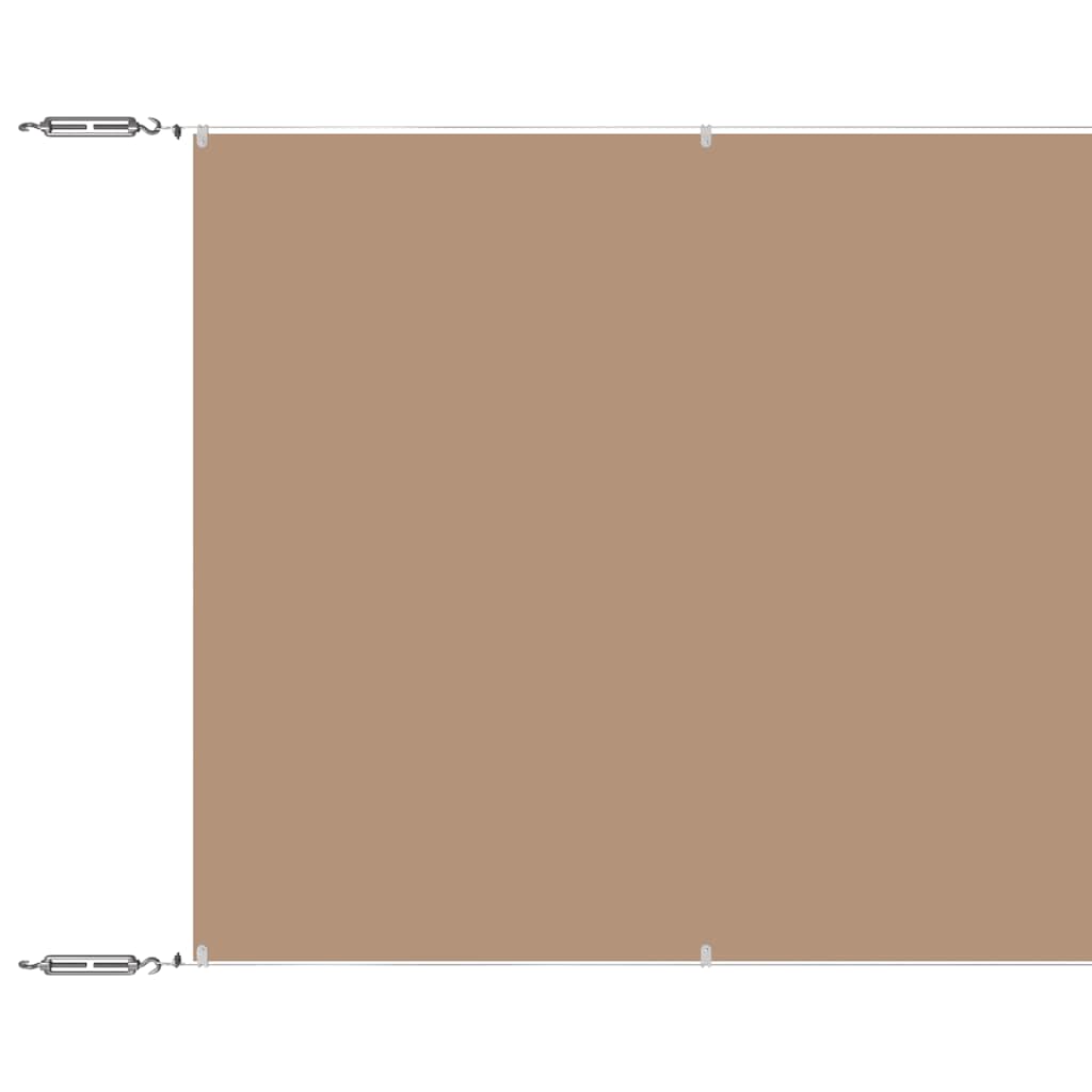 Okomita tenda smeđe-siva 140 x 600 cm od tkanine Oxford