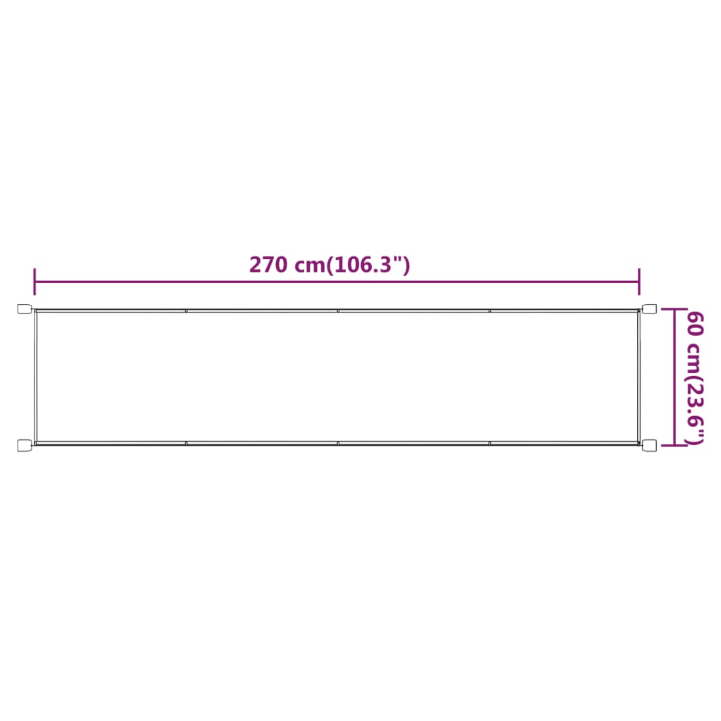 Okomita tenda plava 60 x 270 cm od tkanine Oxford
