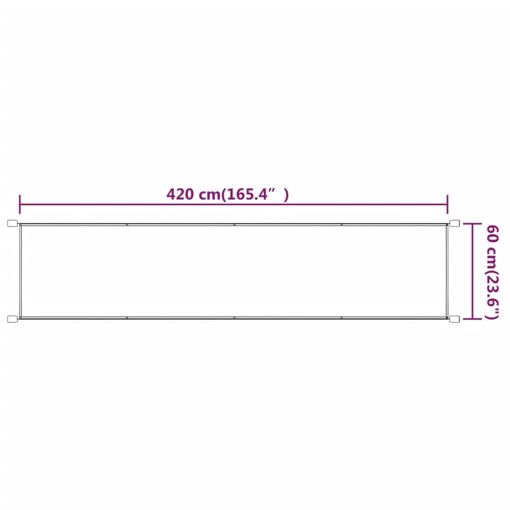 Okomita tenda plava 60 x 420 cm od tkanine Oxford