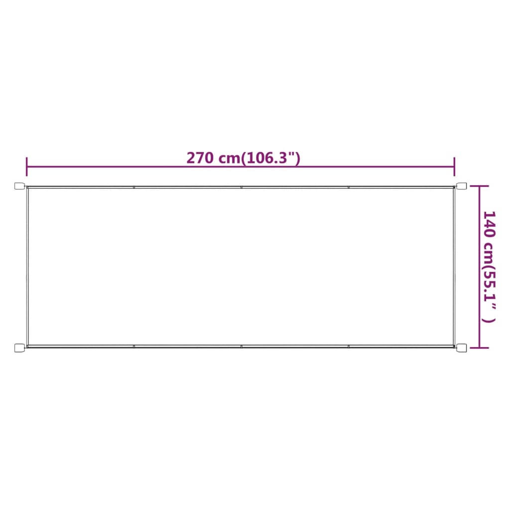 Okomita tenda plava 140 x 270 cm od tkanine Oxford
