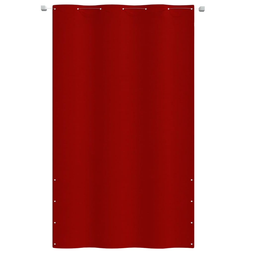 Balkonski zastor crveni 140 x 240 cm od tkanine Oxford