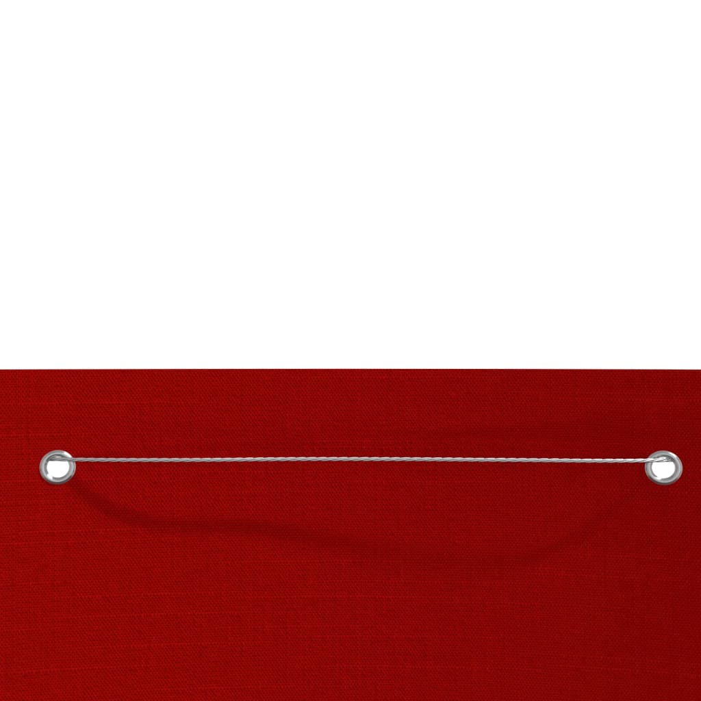 Balkonski zastor crveni 140 x 240 cm od tkanine Oxford