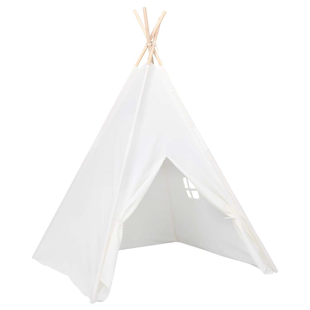 Dječji šator tipi od breskvine kore bijeli 120 x 120 x 150 cm