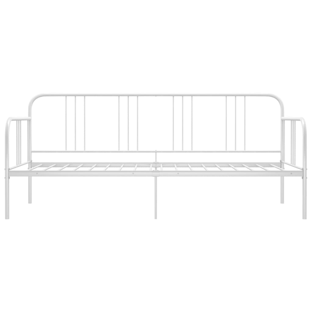 Okvir za krevet na razvlačenje bijeli metalni 90 x 200 cm