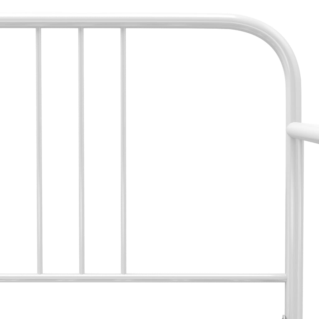 Okvir za krevet na razvlačenje bijeli metalni 90 x 200 cm