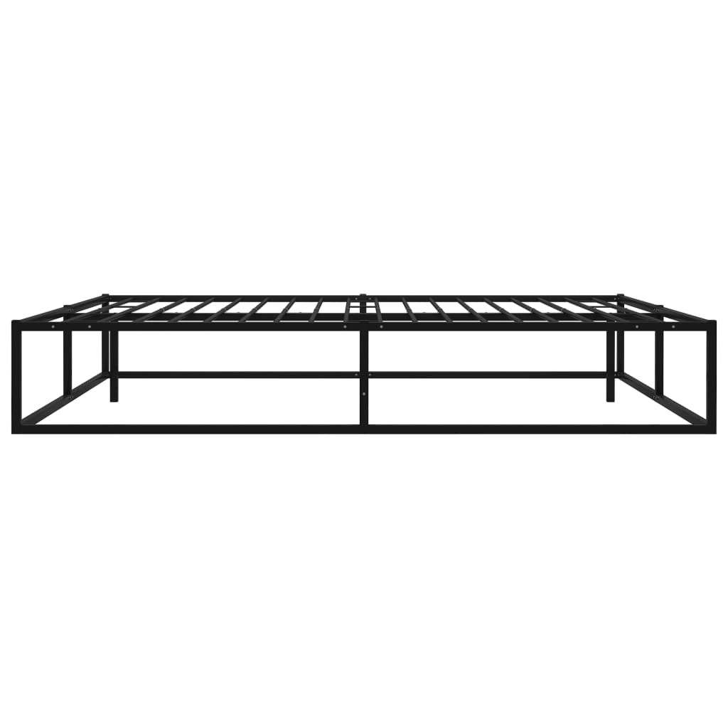 Okvir za krevet crni metalni 160 x 200 cm