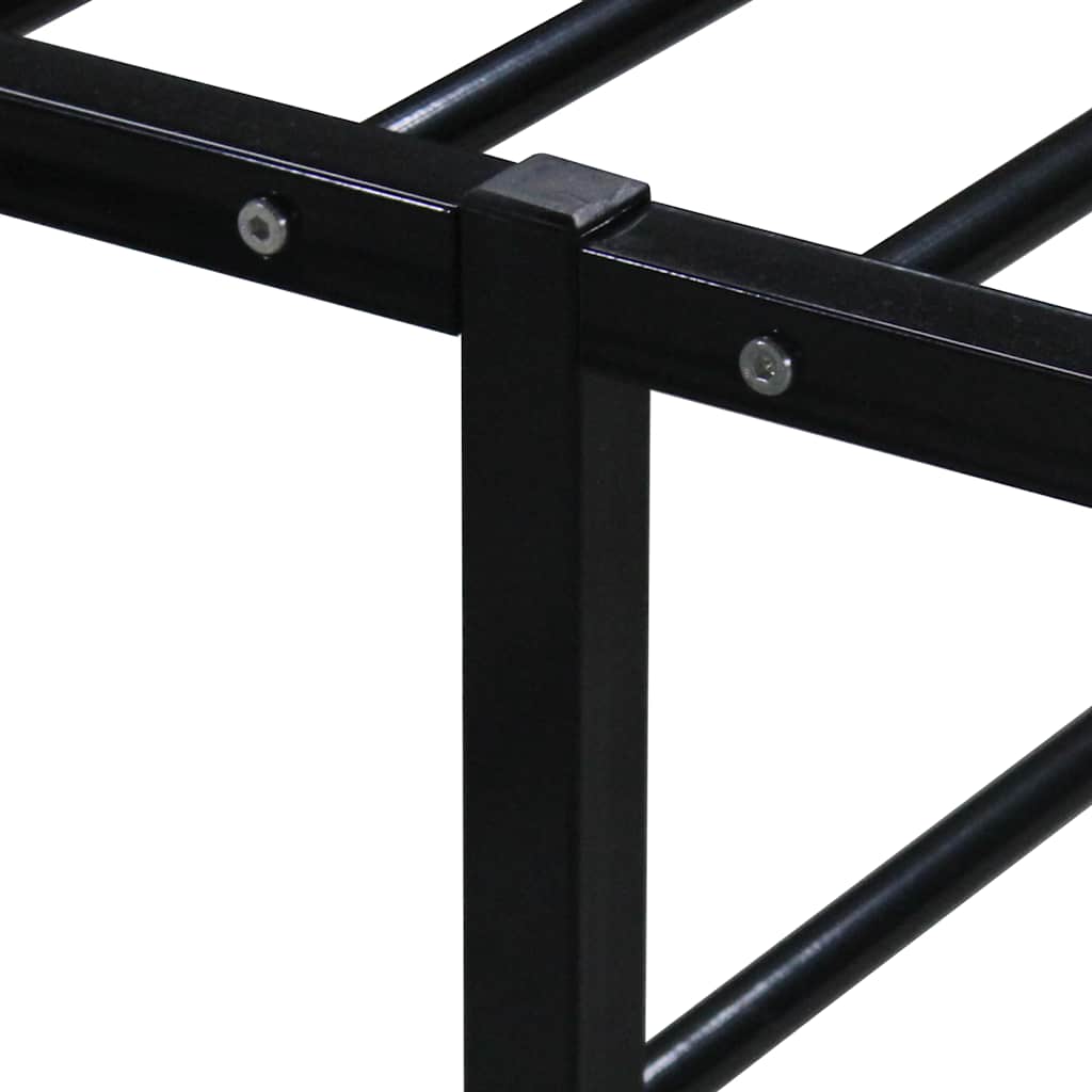 Okvir za krevet crni metalni 160 x 200 cm