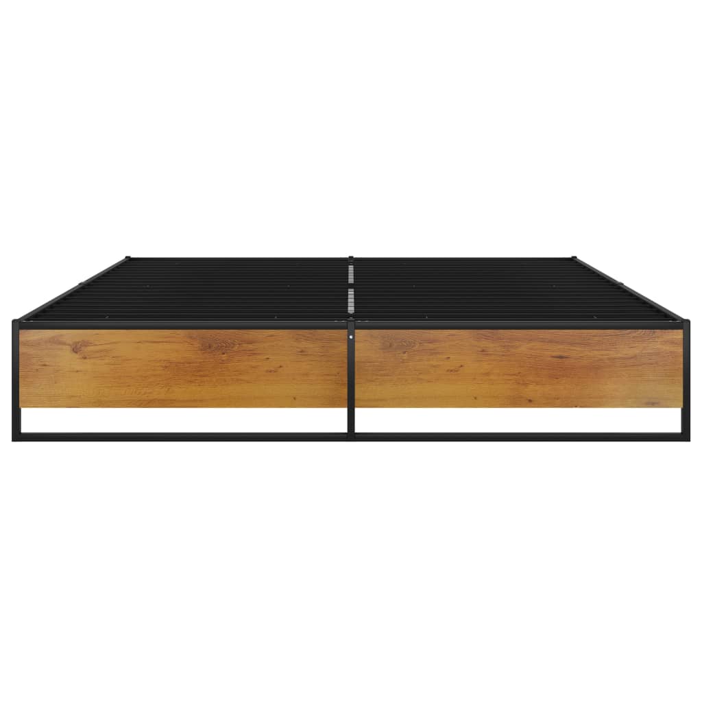 Okvir za krevet crni metalni 160 x 200 cm