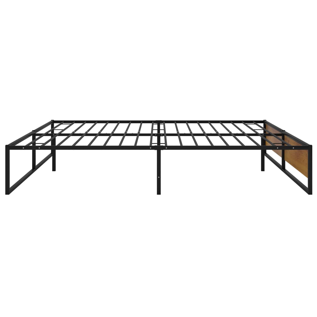 Okvir za krevet crni metalni 160 x 200 cm