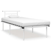 Okvir za krevet bijeli metalni 90 x 200 cm
