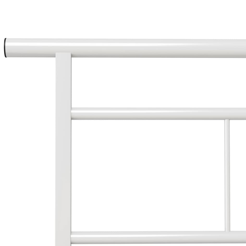 Okvir za krevet bijeli metalni 90 x 200 cm