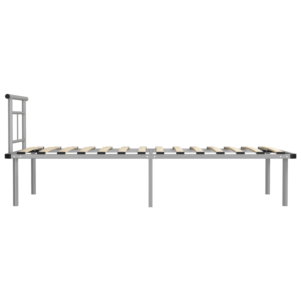 Okvir za krevet sivi metalni 90 x 200 cm