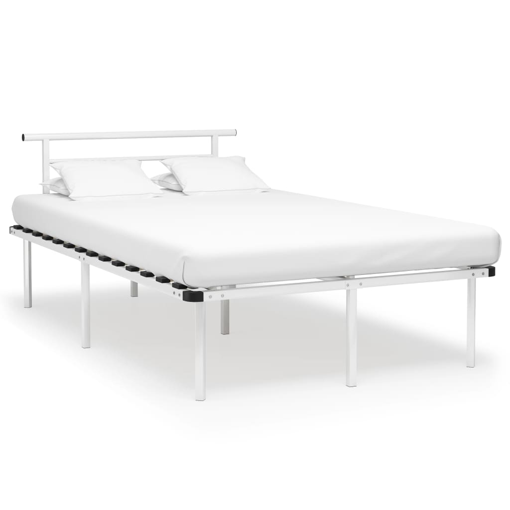 Okvir za krevet bijeli metalni 120 x 200 cm