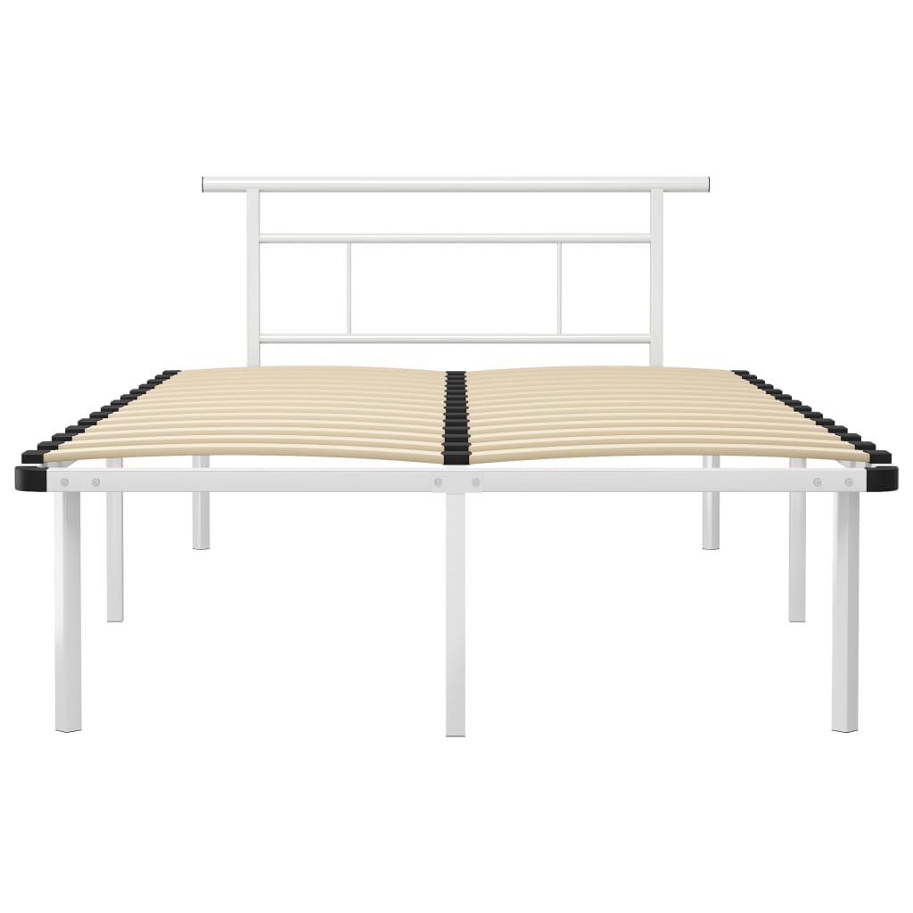 Okvir za krevet bijeli metalni 120 x 200 cm