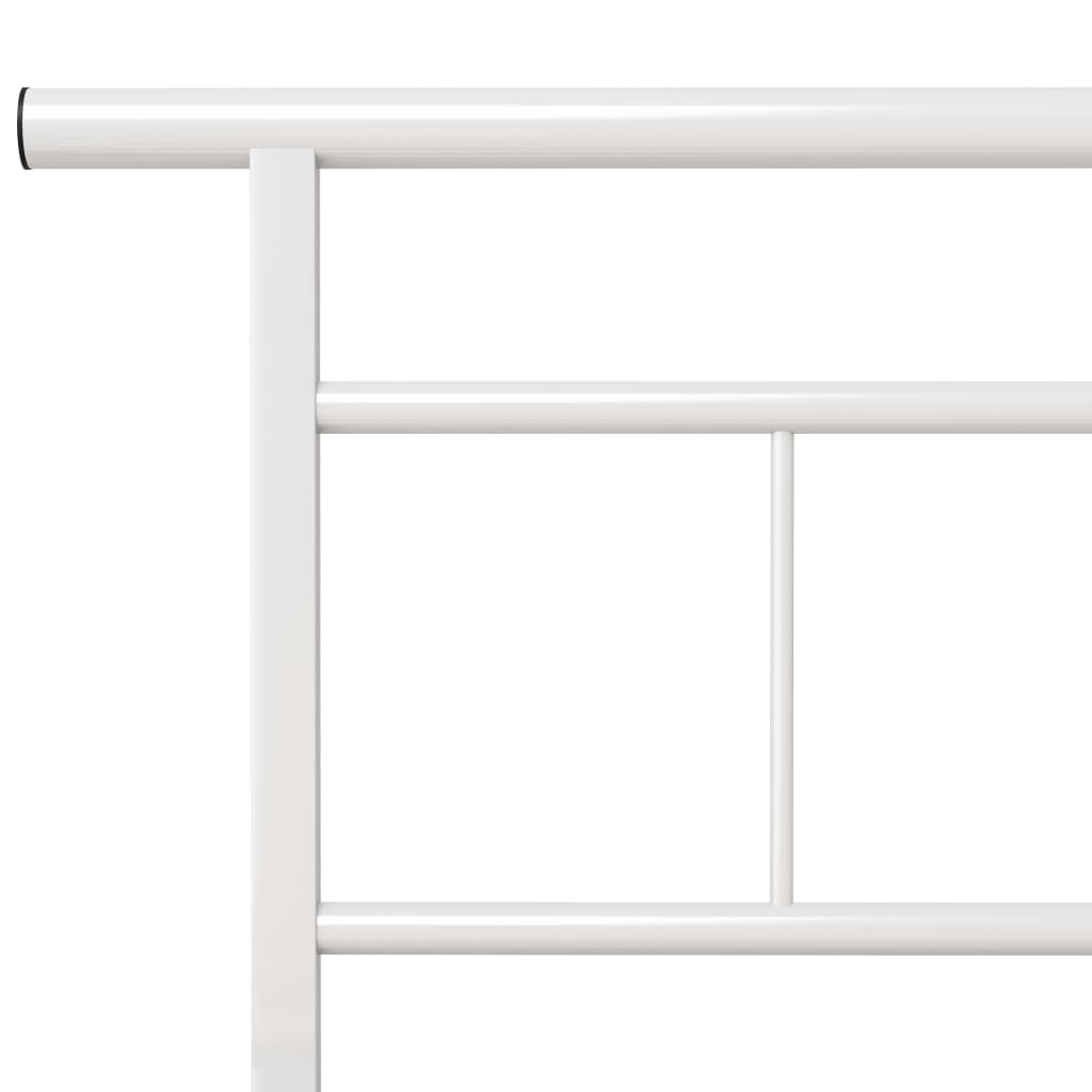 Okvir za krevet bijeli metalni 120 x 200 cm