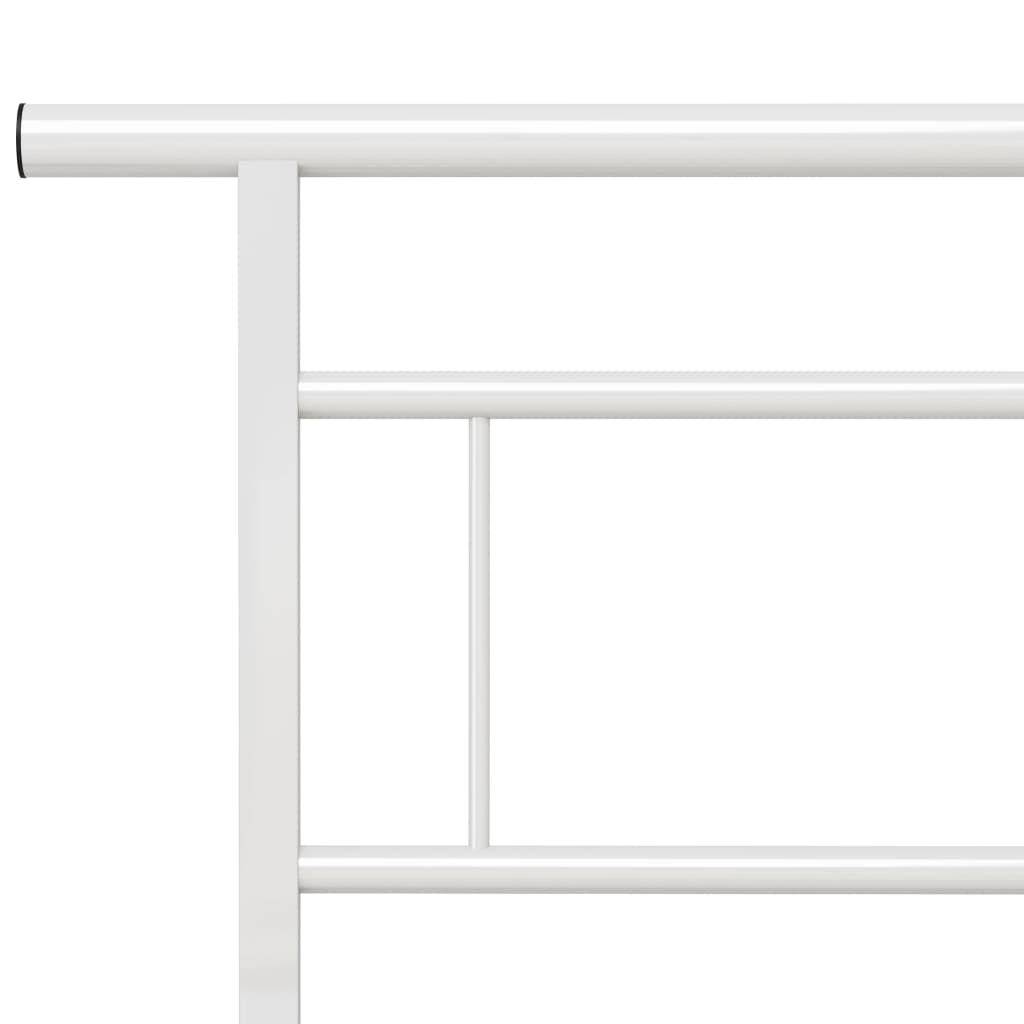 Okvir za krevet bijeli metalni 140 x 200 cm