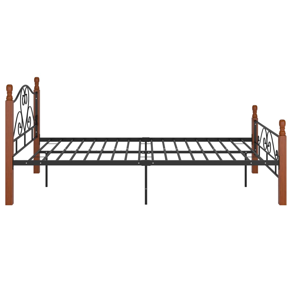 Okvir kreveta crni metalni 120 x 200 cm