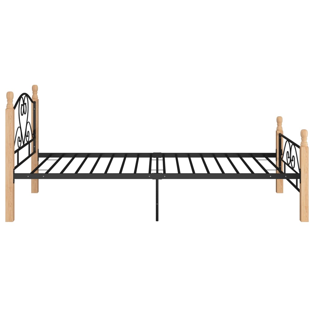 Okvir kreveta crni metalni 90 x 200 cm