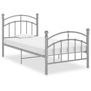 Okvir za krevet sivi metalni 90 x 200 cm