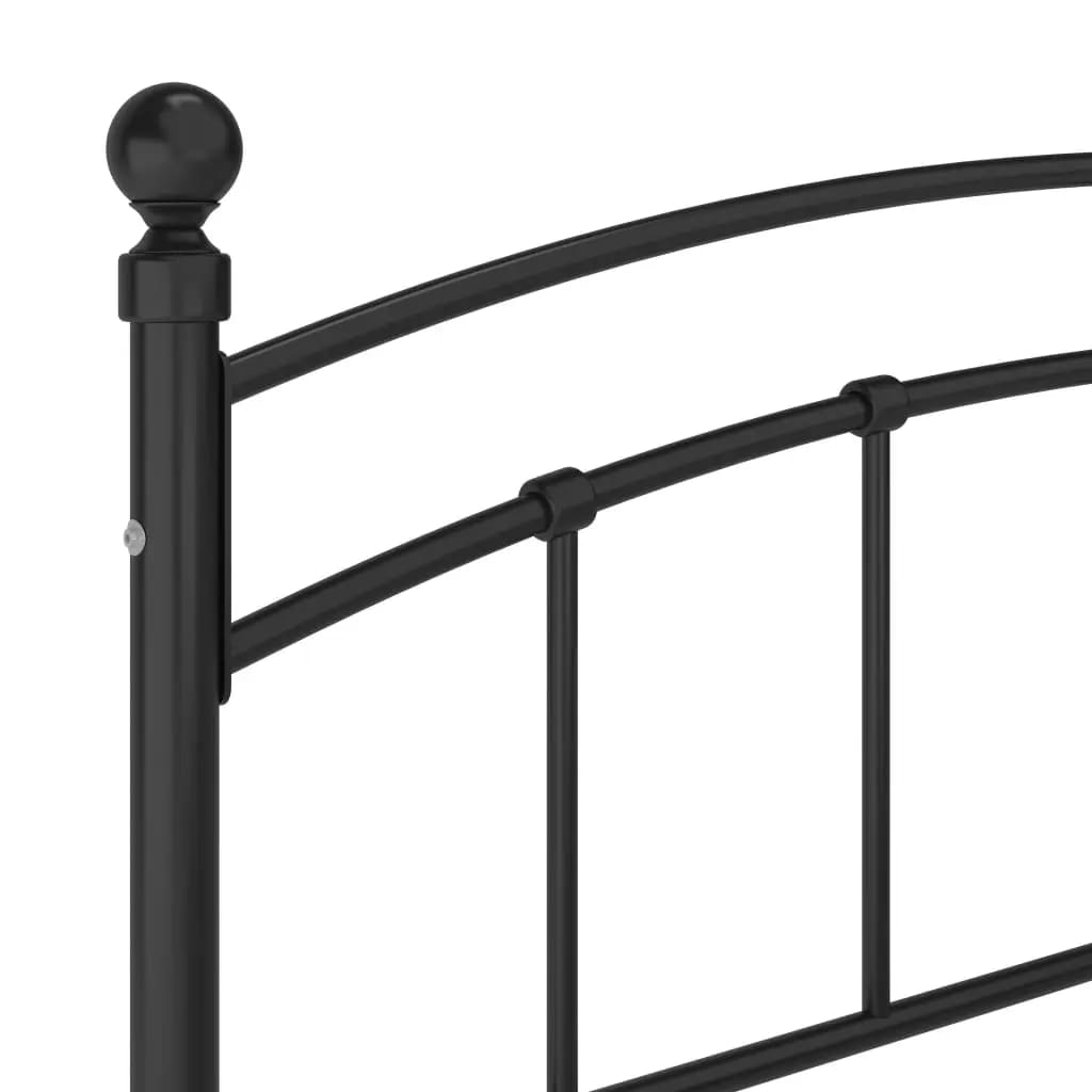 Okvir za krevet crni metalni 160 x 200 cm