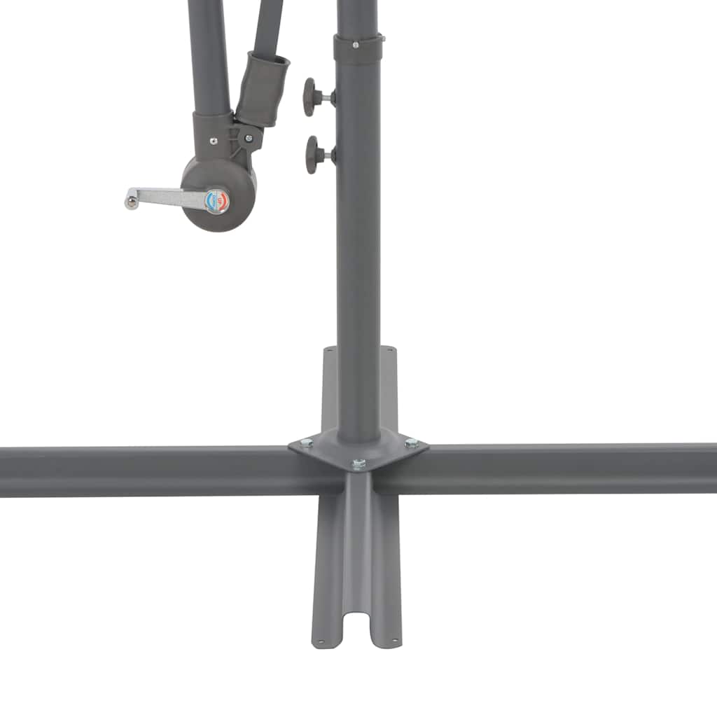 Konzolni vrtni suncobran s aluminijskim stupom 300 cm bordo