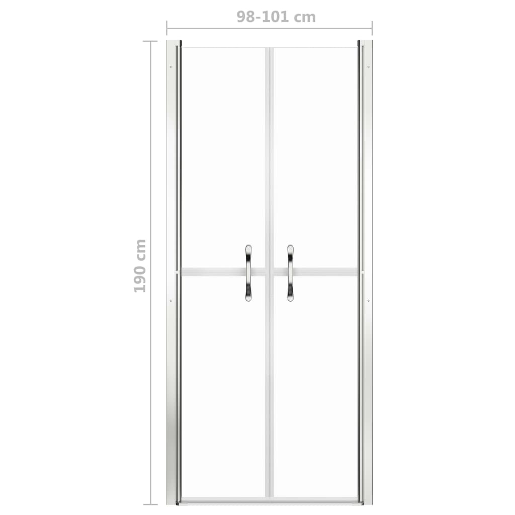 Vrata za tuš-kabinu prozirna ESG 101 x 190 cm