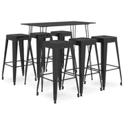7-dijelni barski set crni