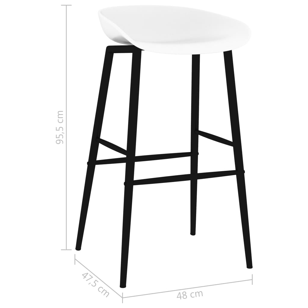 7-dijelni barski set crno-bijeli