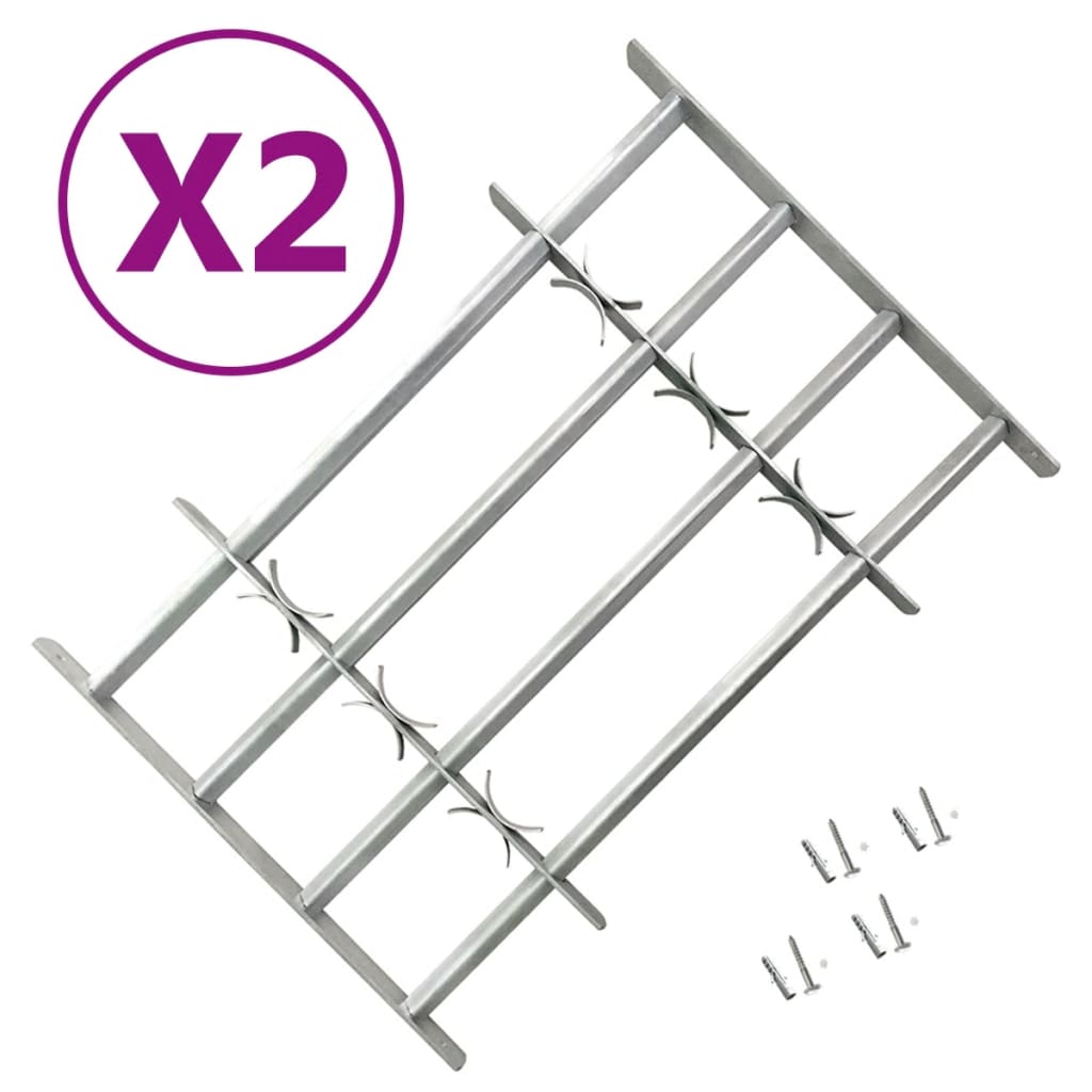 Podesive sigurnosne rešetke za prozore 2 kom 1000 - 1500 mm