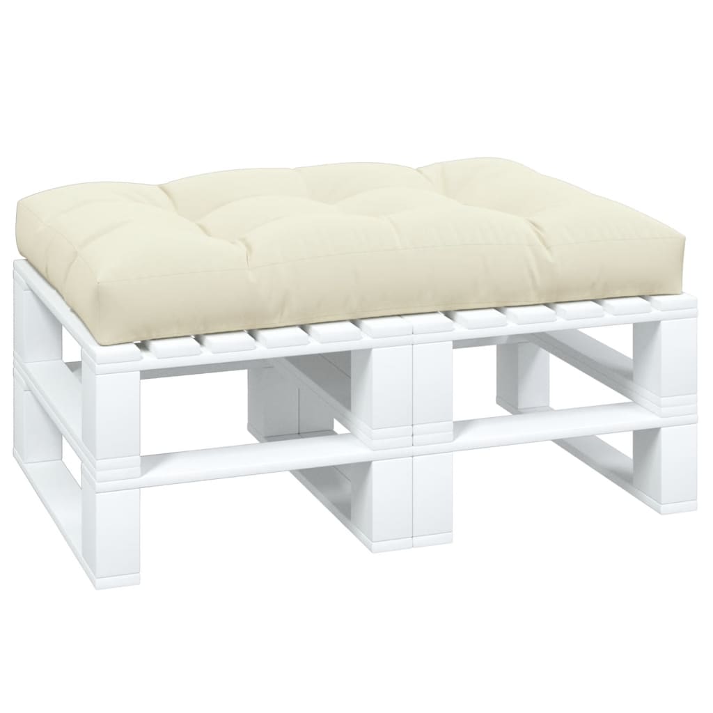 Jastuk za palete krem 120 x 80 x 12 cm od tkanine