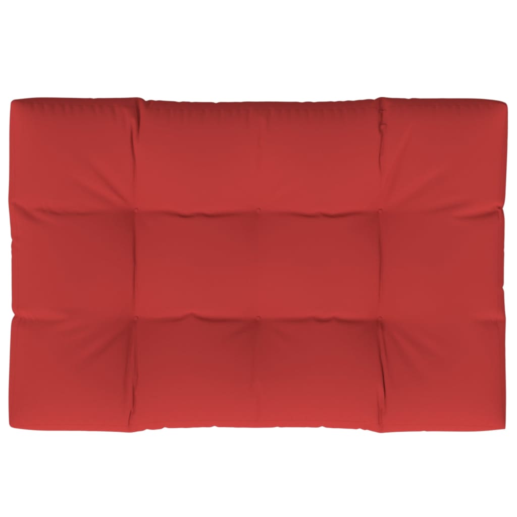 Jastuk za palete crveni 120 x 80 x 12 cm od tkanine