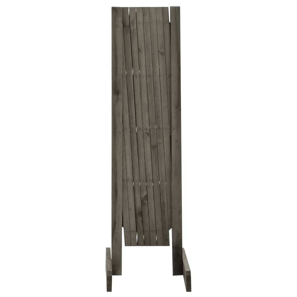 Vrtna rešetkasta ograda siva 150 x 80 cm od masivne jelovine