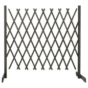 Vrtna rešetkasta ograda siva 180 x 100 cm od masivne jelovine