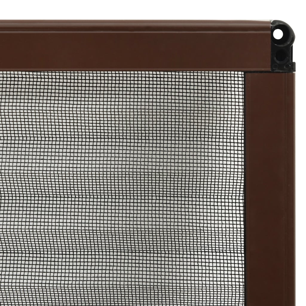 Zaslon protiv insekata za prozore aluminijski smeđi 60 x 80 cm