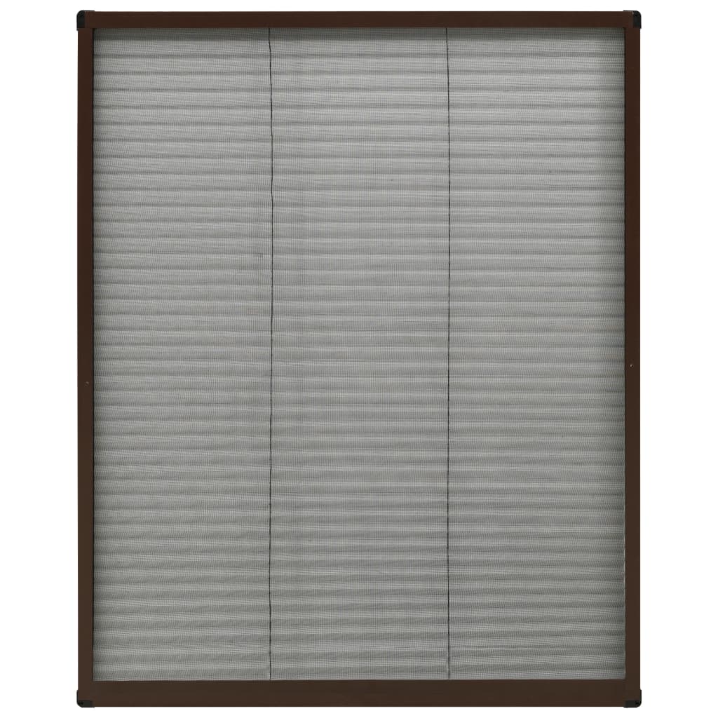 Zaslon protiv insekata za prozore aluminijski smeđi 80 x 100 cm